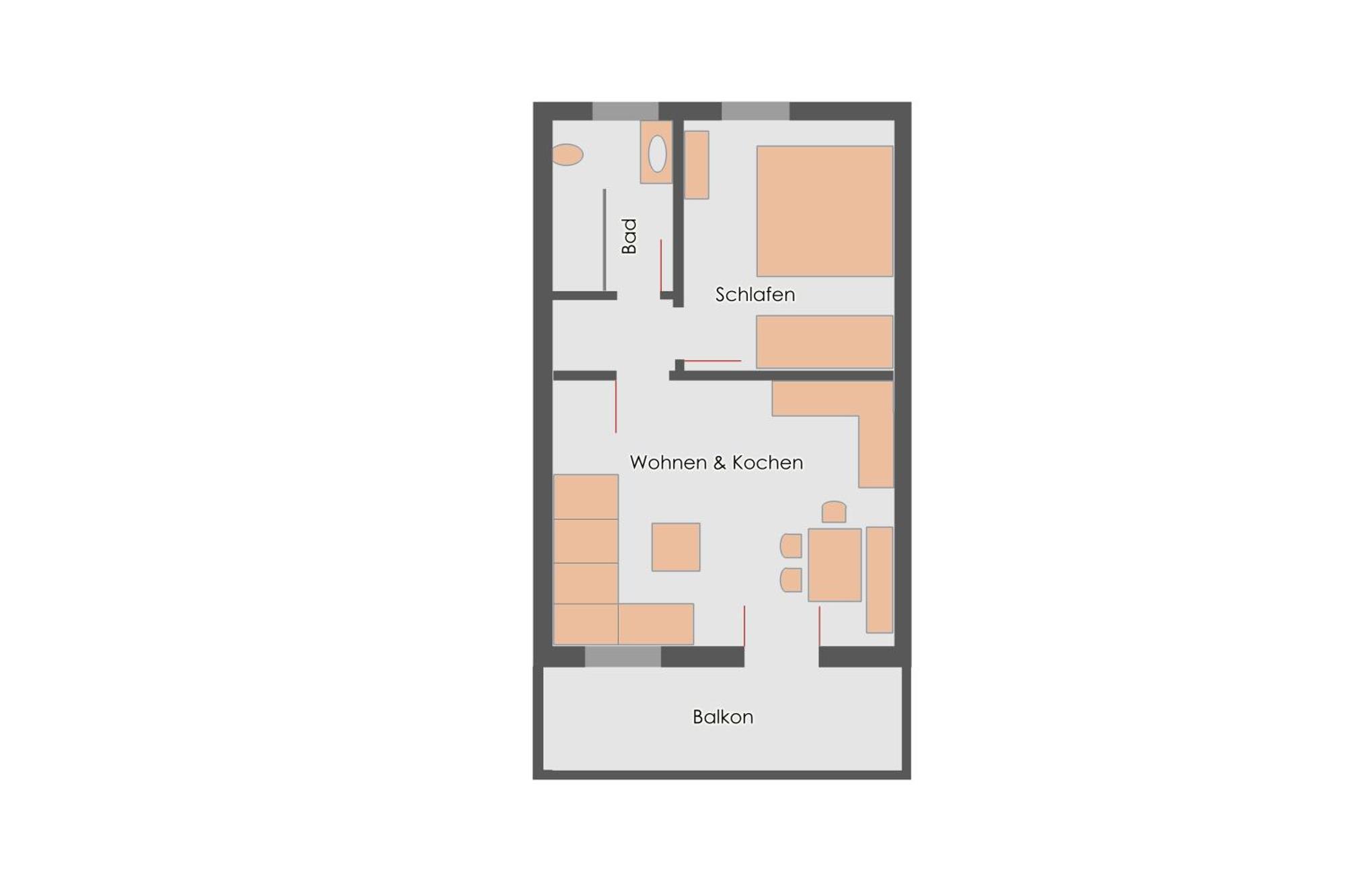 Apartment Bach Gotthard